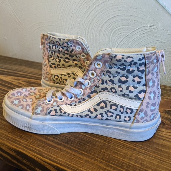 cheetah high top vans
